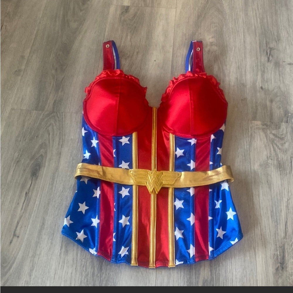 Wonderwoman Halloween club corset costume- L DC Comics 😎